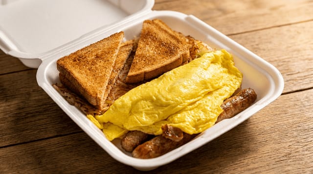 Turkey Sausage Omelette.